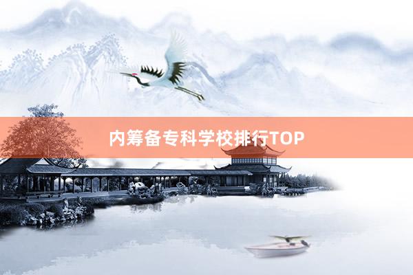 内筹备专科学校排行TOP